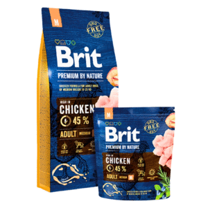 Brit Premium by Nature with Chicken Adult M 10-25 kg 15kg