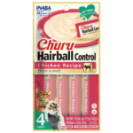 Churu Creamy Cat Treat Hairball Control with Chicken Recipe 4 Tubes 56g
