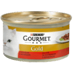 GOURMET PURINA GOLD WITH BEEF and CARROTS 85 GR