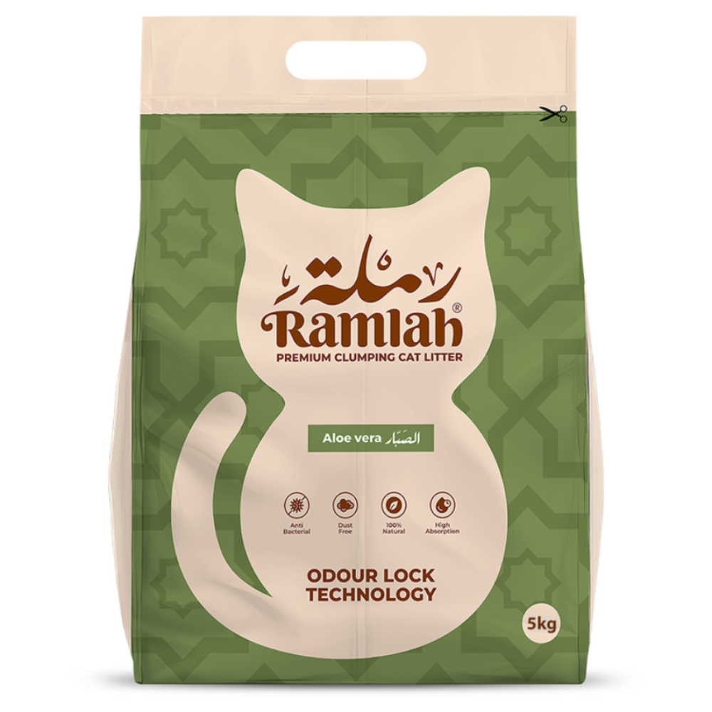 1758193886361846354.png Ramlah Premium Cat Litter – Aloe Vera Scented 5 Kg ≈ 6 L - Image 1