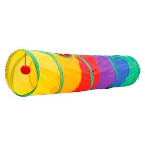Rainbow Cat Tunnel with Ball Toy Size 115*25Cm - Image 1