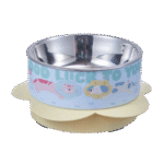 Stainless Steel Pet Food Flower Bowl 14 Cm