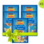 Buy 4+1 Free Friskies Salmon Chunks in Gravy Wet Cat Food Pouch 85g