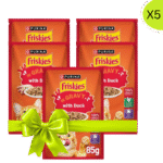 Buy 4+1 Free Friskies Duck Chunks in Gravy Wet Cat Food Pouch 85g