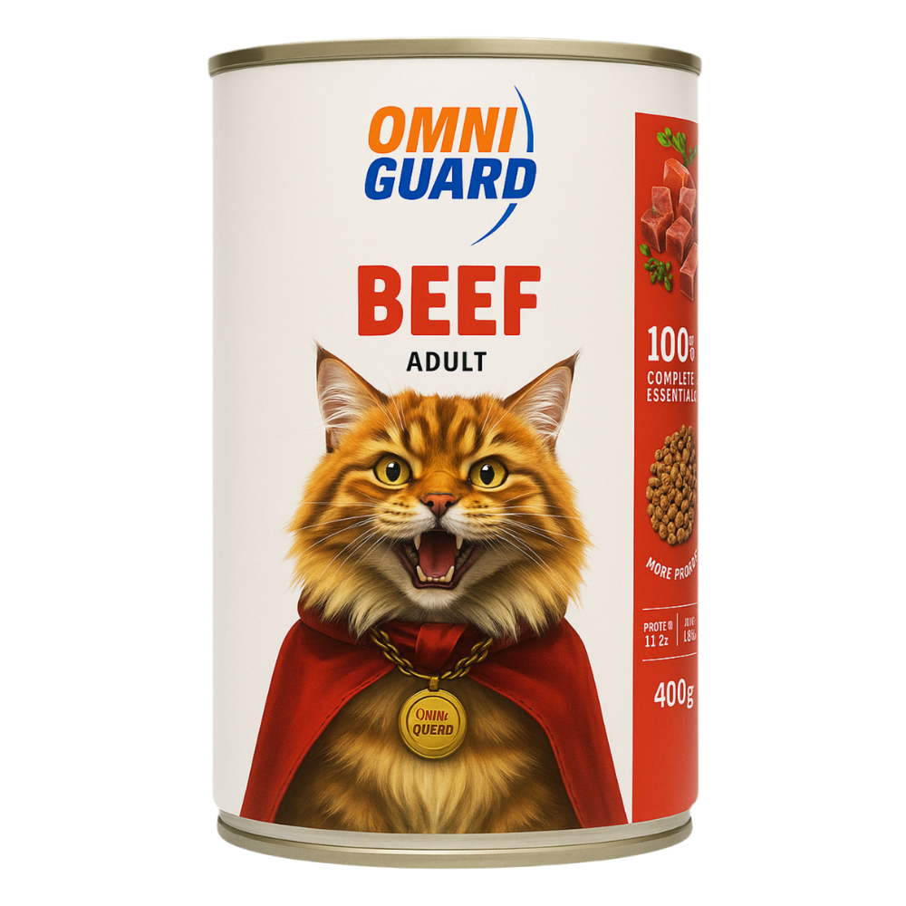 63E799A4-E8D8-43A0-B67F-900AEDA0_20260519125140502.png Omni Guard Wet Food for Adult Cat Beef 400g - Image 1
