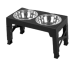 Raised Dog Double Bowl Stand