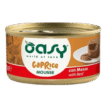 Oasy Wet Cat Food Caprice Can Mousse with Beef 85g