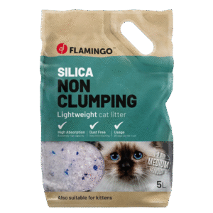 Crystal Flamingo Cat Litter Silica Medium Grains 5L - Image 1