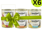 X6 Best Pet Gurme Adult Cat With ( 2 Beef , 2 Salmon And 2 Tuna &Anchovies )