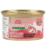 Gustosita Natural Wet Food For Adult Cat Rich In Salmon With Shrimps 85 g