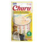 Churu Creamy Cat Treat Chicken With Cheese 4 Tubes 56g