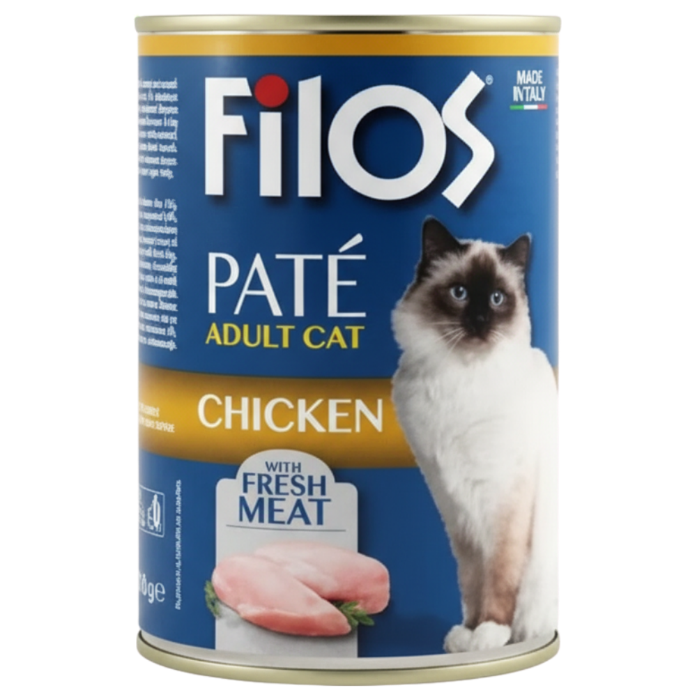 Gemini_Generated_Image_cm7fz9cm7fz9cm7f_20260525111935232.png Filos Adult Cat Pate with Chicken 405g - Image 1