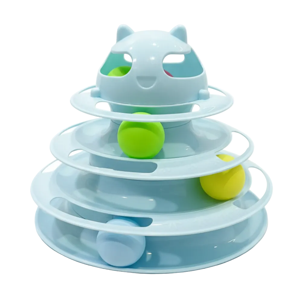 Gemini_Generated_Image_f2v45wf2v45wf2v4.png Tower Of Tracks Cat Toy 4 Level For Cats Blue - Image 1