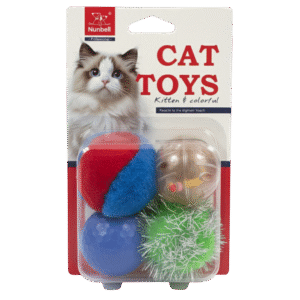 Nunbell Cat Toys 4 Diffrent Ball - Image 1