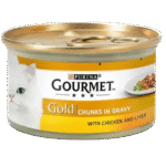 GOURMET PURINA GOLD WITH CHICKEN and LIVER 85 GR