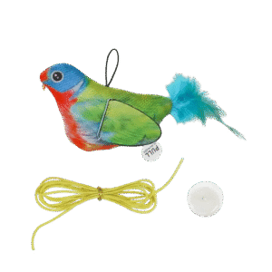 Squeaky Birds Cat Toys Simulated Elastic Birds - Image 1