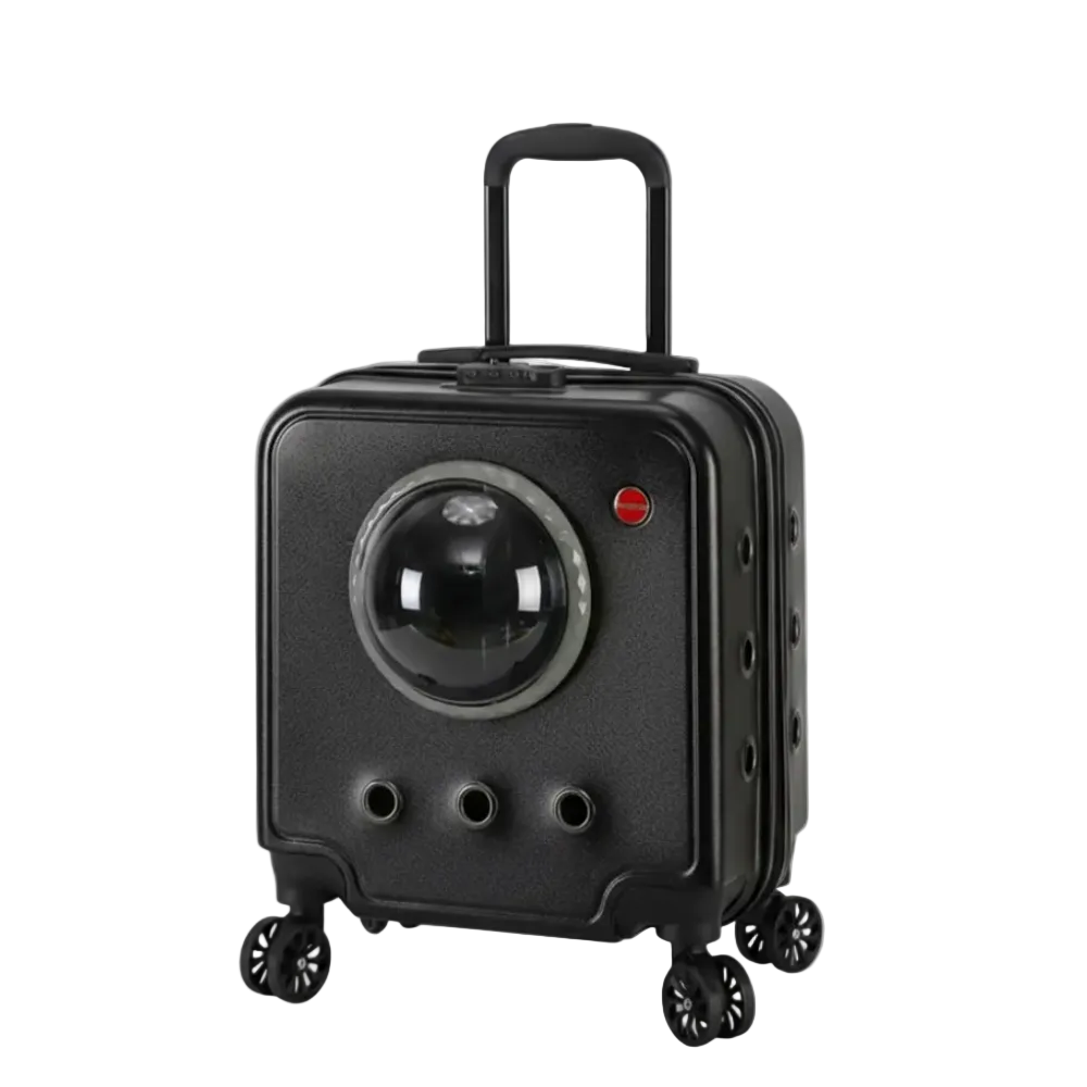 Gemini_Generated_Image_rr4qxcrr4qxcrr4q.png Dog Carriers with Wheels and Handle up to 10 kg Black - Image 1