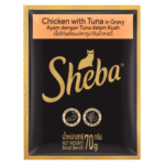 Sheba Wet Food for Cat Chicken with Tuna in Gravy 70g