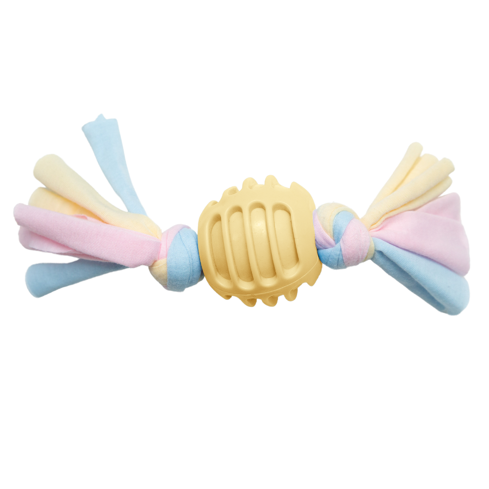 SNUGGLE_BALL_YELLOW_A_1e5cfe93-5.png Dog Chew Toy Candy Shape - Image 1