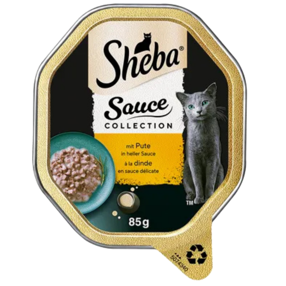 Square_1200x1200px.png Sheba Sauce Collection Cat Wet Food Turkey In Delicate Sauce 85 g - Image 1