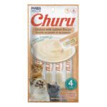 Churu Creamy Cat Treat Chicken with Salmon 4 Tubes 56g