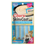 Churu Skin&Coat Tuna With Scallop Treat For Cats 4Tubes 56G