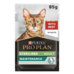 Pro Plan Nutrisavour Sterilised Beef In Gravy 85g