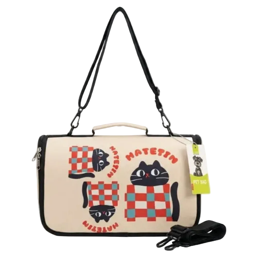 WhatsApp_Image_2026-07-31_at_124007_AM.png Nunbell Pet Hand Bag Cute Cat Print 30*20*20 Cm - Image 1