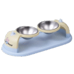 Double Feeding Bowl for Cats and Small Dogs
