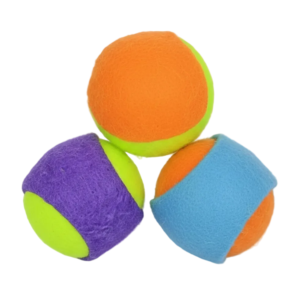 cat-toys-round-balls.png CAT TOY 3 BALLS TENNIS S - Image 1