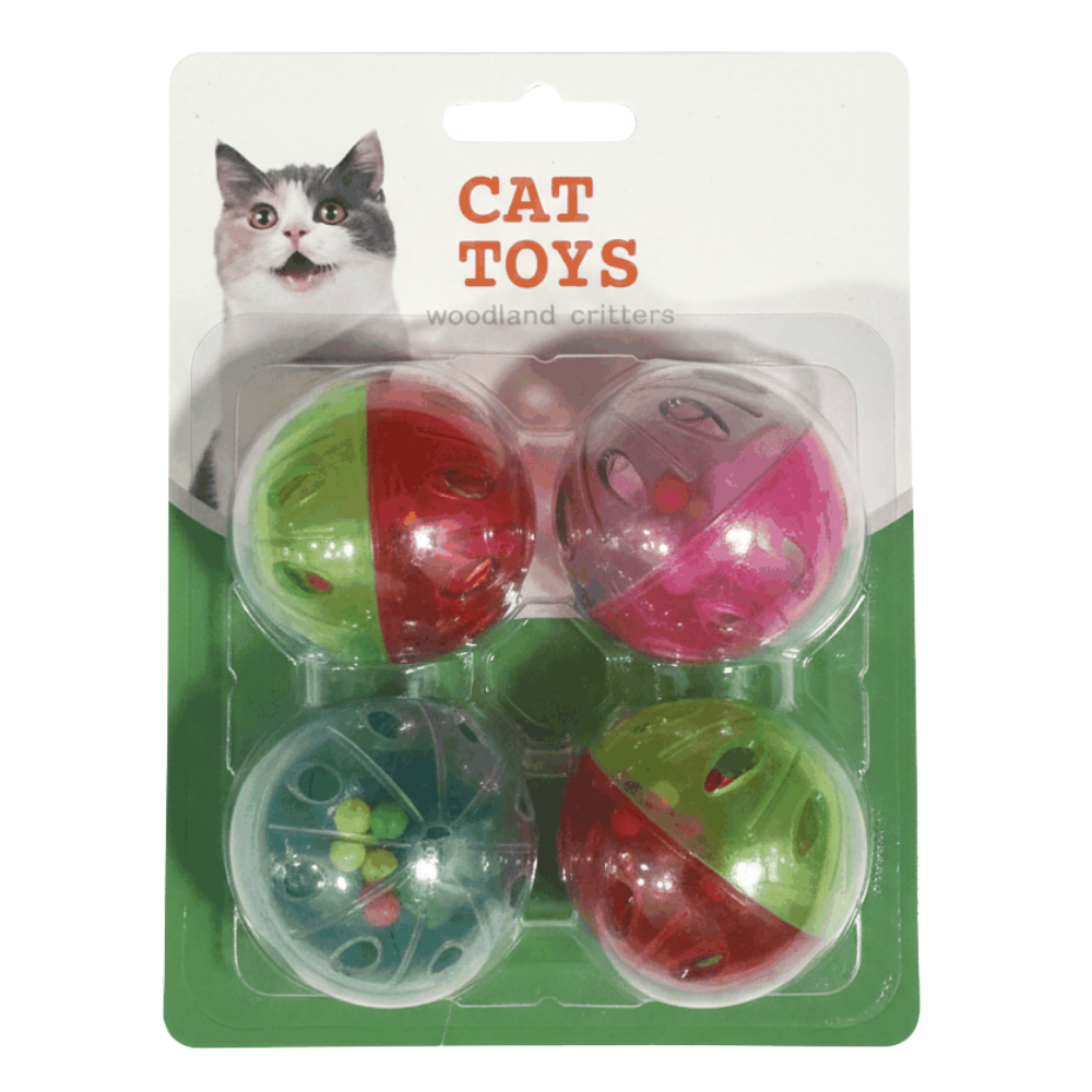 cat-toys_48604d07-d83e-4a6d-8170-5a2830aeb693_20260519105251233.png Nunbell Pet Toy 4 Ball With Bell Mixed Color - Image 1