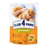 Club 4 Paws Dry Food with Rabbit for Adult Cats