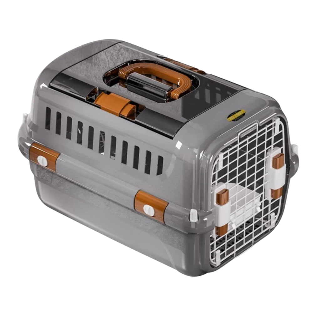 double-door-pet-carrier202512100.png Pet Carrier Box With Sky Windows 32 Cm*49 Cm*30Cm - Image 1
