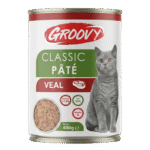 Groovy Wet Food for Cats Classic Pate Veal 400g