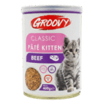 Groovy Wet Food for Kitten Classic Pate Beef 400g