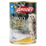 Groovy Wet Food for Kitten Daily Delight Chicken & Liver 400g