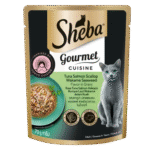 Sheba Premium Cat Food Gourmet Cuisine Tuna, Salmon, Scallop & Wakame Seaweed 70g