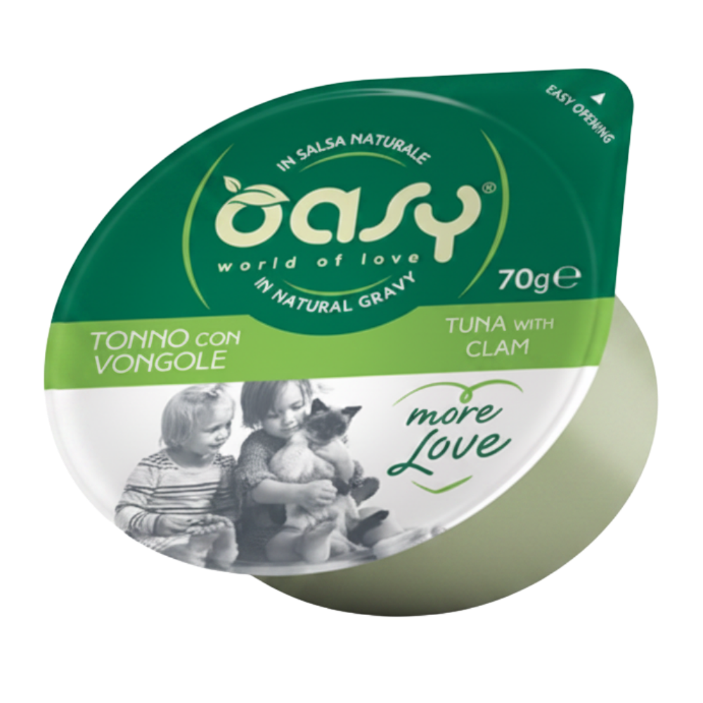 oasy-tuna-with-clam-no-new-badge_20260616143958709.png Oasy Wet Cat Food More Love Cup Tuna with Clam 70g - Image 1