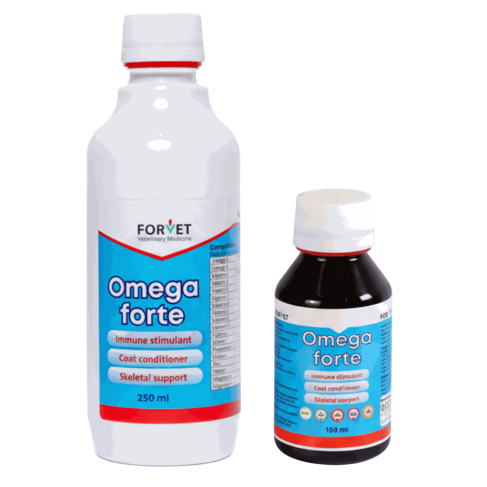 omega-forte-size-comparison_20260525115152891.png Omega Forte Immune Stimulant, Coat Conditioner,And Skeletal Support For Pets - Image 1