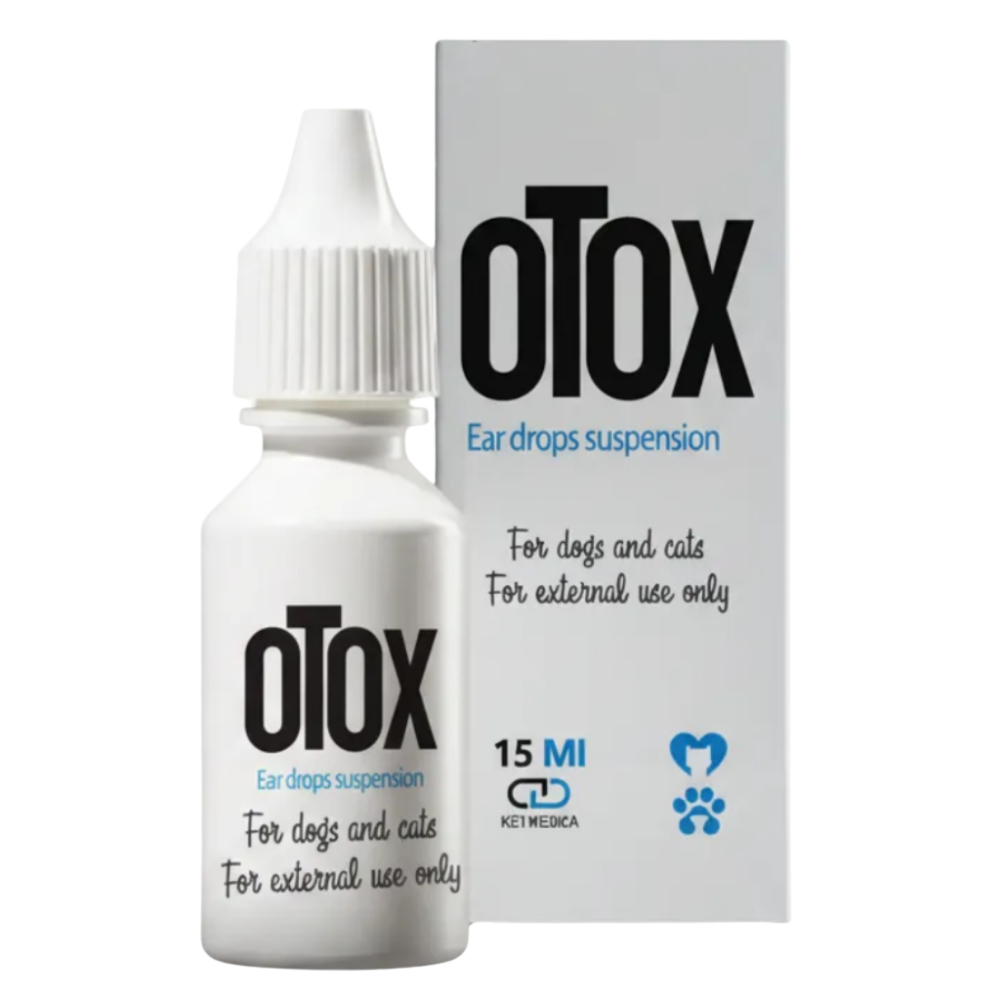otox-bottle-and-box_20260519121838557.png Otox Ear Drops Suspension for Pet 15ml - Image 1