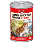 Perfecto Cat Saftige Stuckchen in sauce  mit Rind 415g