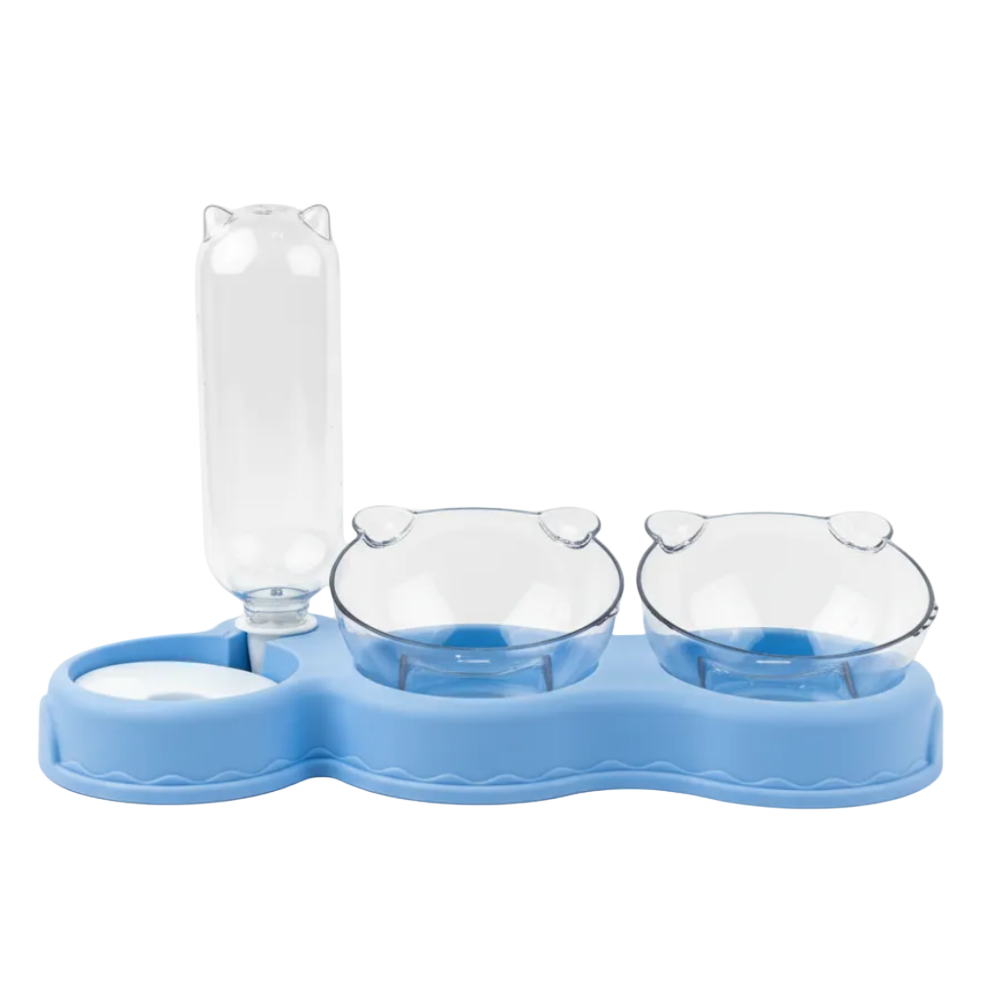 pet-feeding-station-petfast-ready_20260525135555680.png Cat Feeder With 2 Bowl And Dispenser - Image 1