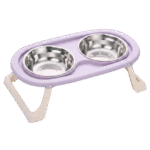 Pet Duo Dinner Stand Bowl | Stainless Steel
