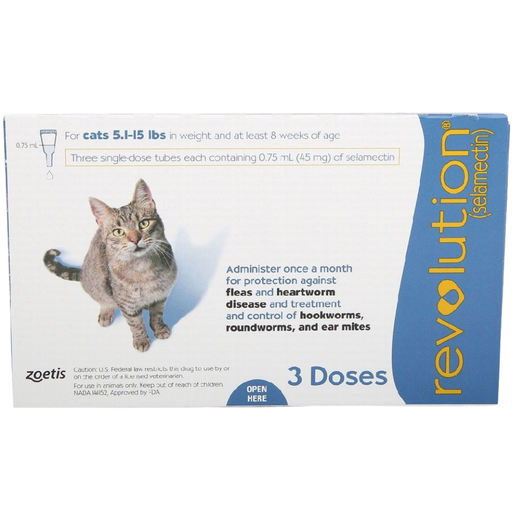 shopify_asset-2026-06-09T212846.157.png Revolution Topical Solution for Cats, 5.1-15 lbs - 1 Ampoule - Image 1