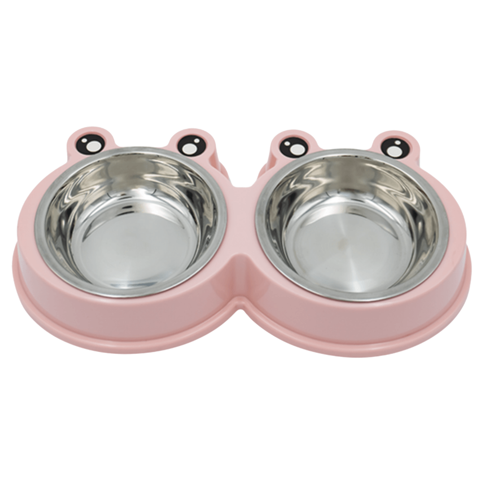 shopify_asset-2026-06-09T222623.857.png Pet Double Bowl Bear Shape - Image 1