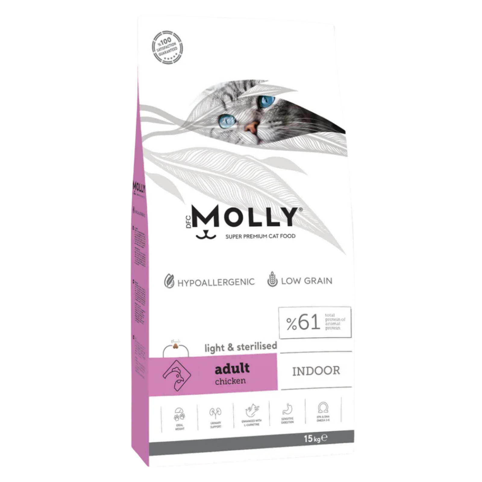 shopify_asset-2026-06-09T223318.031.png Molly Cat Food Indoor Sterilised with Chicken 15Kg - Image 1