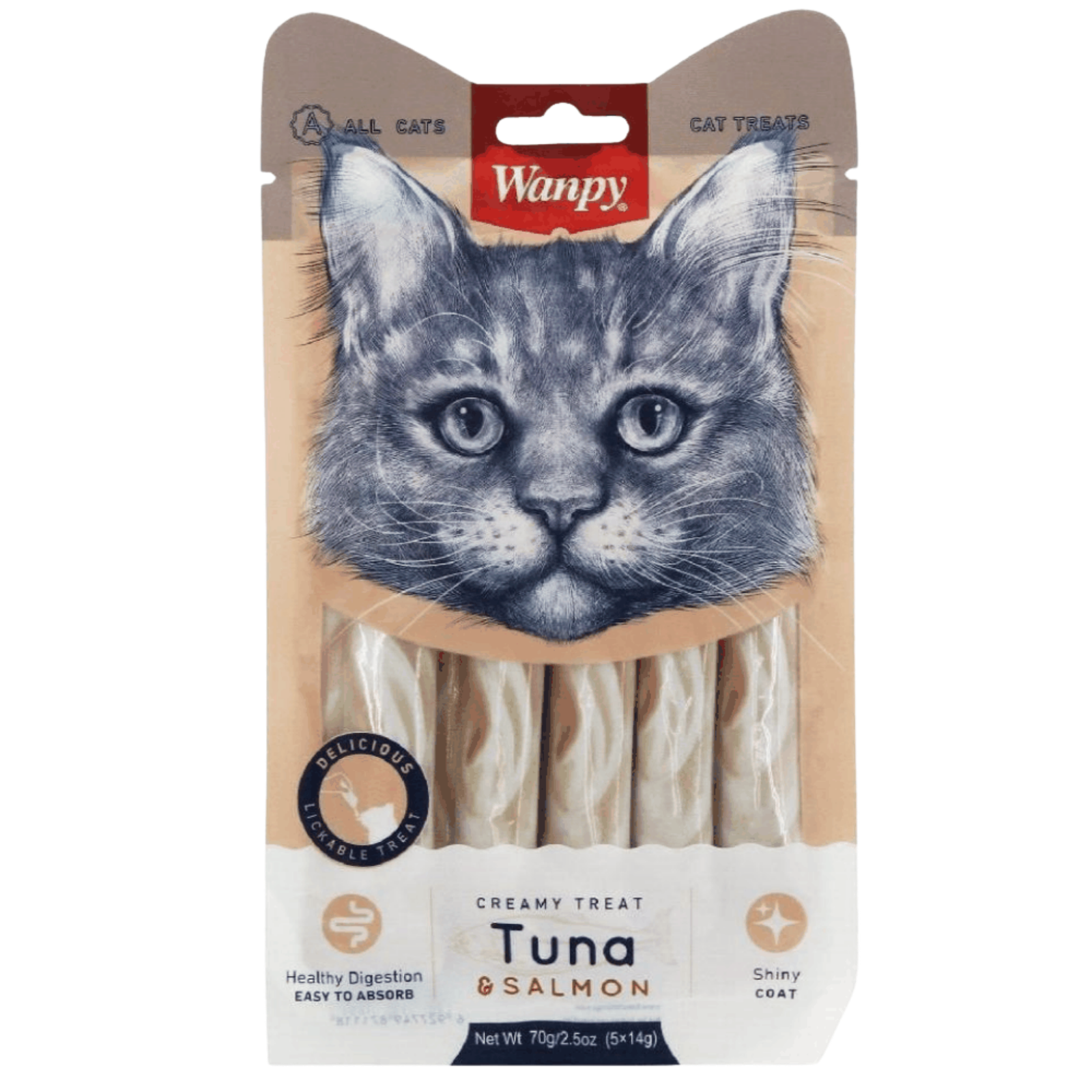 shopify_asset_-_2026-05-31T165336.855.png Wanpy Creamy Treat With Tuna And Salmon 70 gr (5*14g) - Image 1