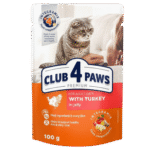 Club 4 Paws Pouch with Turkey in Gravy for Adult Cats 100 gr