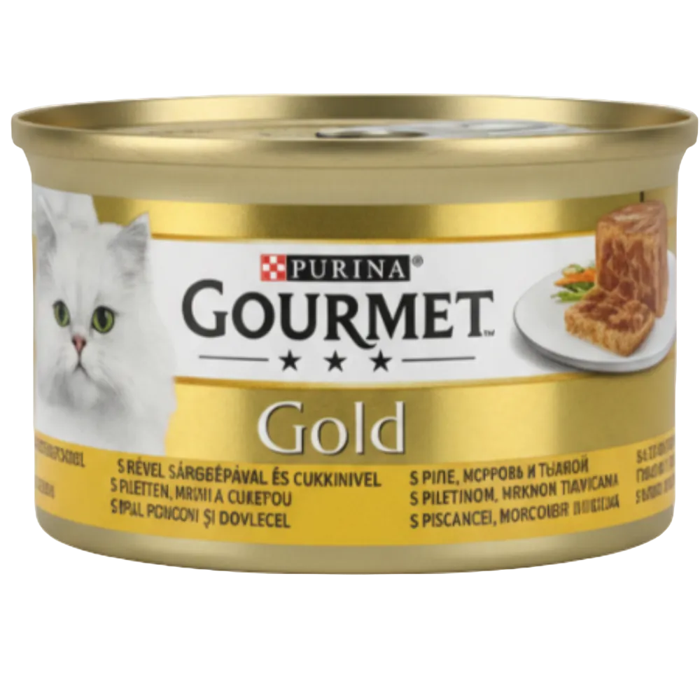 shopify_asset_1000_x_1000_px_-_2026-02-27T235505.385.png GOURMET PURINA GOLD WITH CHICKEN and CARROTS 85 GR - Image 1
