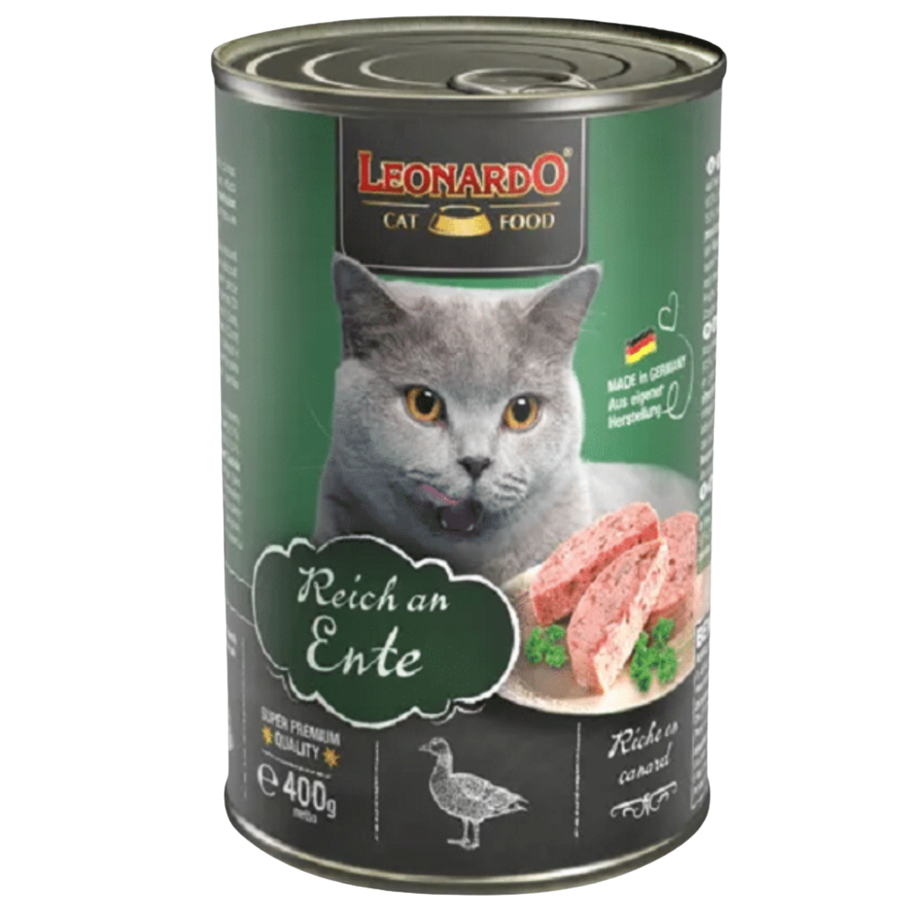 shopify_asset_1000_x_1000_px_-_2026-03-12T144411397.png Leonardo Adult Cat Wet Food Rich In Duck 400 g - Image 1